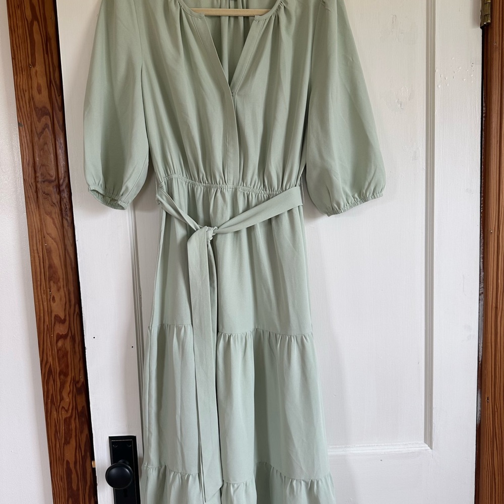 Sage Green Midi Dress